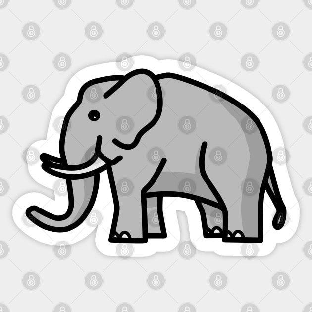 Elephant Sticker by Cerealbox Labs